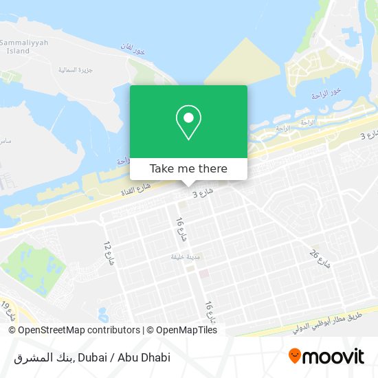 بنك المشرق map