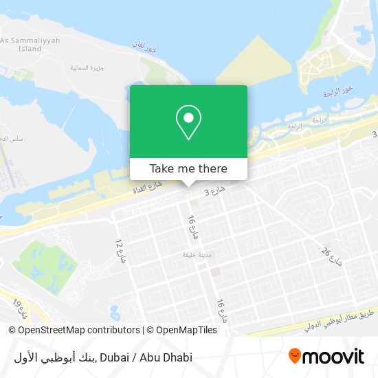 بنك أبوظبي الأول map