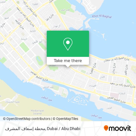 محطة إسعاف المشرف map