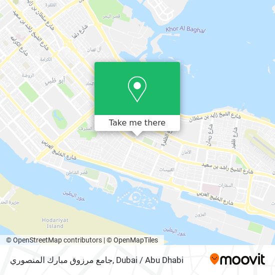 جامع مرزوق مبارك المنصوري map