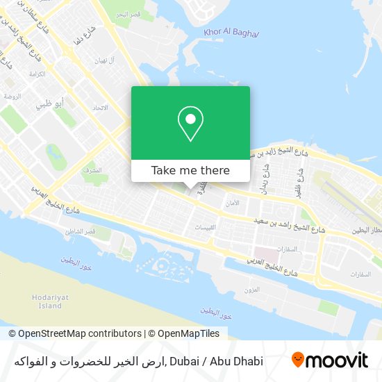 ارض الخير للخضروات و الفواكه map