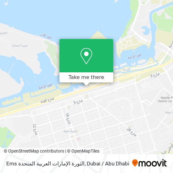 Ems الثورة الإمارات العربية المتحدة map