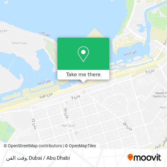 وقت الفن map