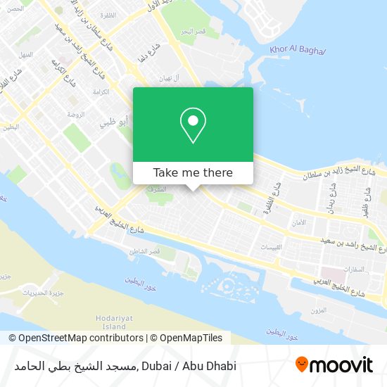 مسجد الشيخ بطي الحامد map