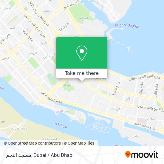 مسجد النجم map