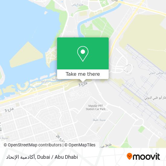 أكادمية الإتحاد map