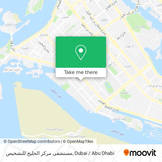 مستشفى مركز الخليج للتشخيص map