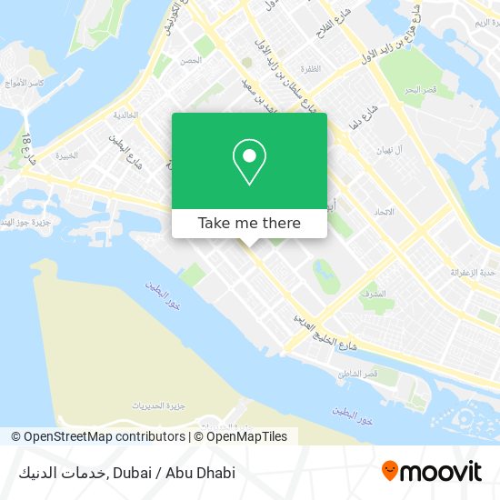 خدمات الدنيك map