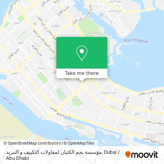 مؤسسة نجم الكثبان لمقاولات التكييف و التبريد map