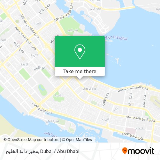 مخبز دانة الخليج map