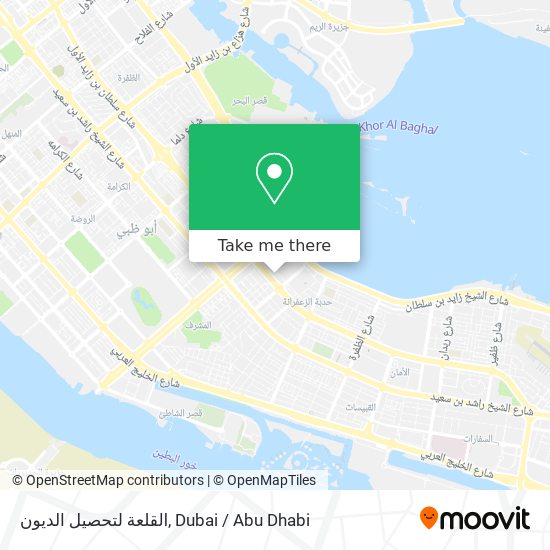 القلعة لتحصيل الديون map