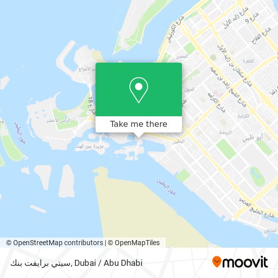 سيتي برايفت بنك map