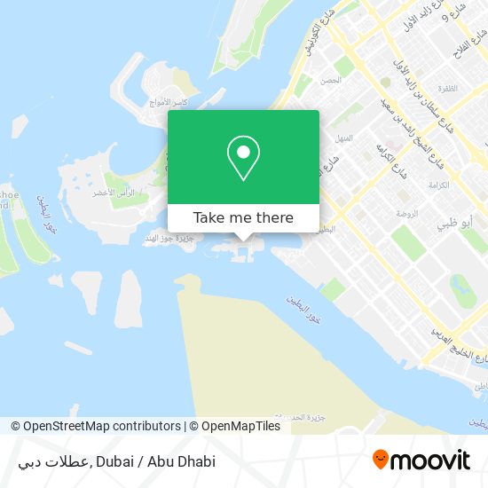 عطلات دبي map
