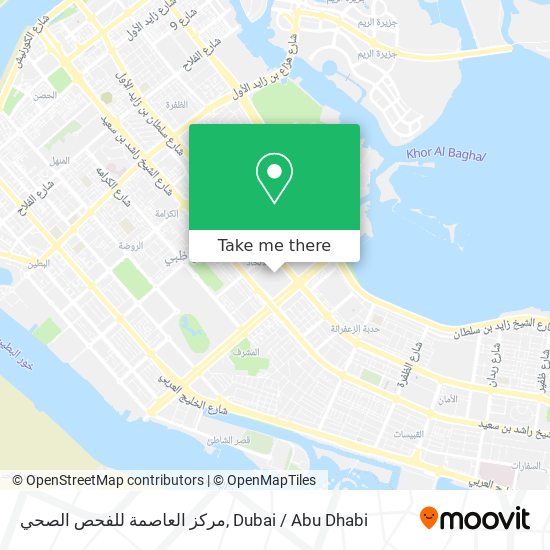 مركز العاصمة للفحص الصحي map