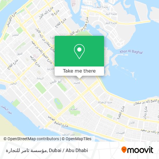 مؤسسة ثامر للتجارة map