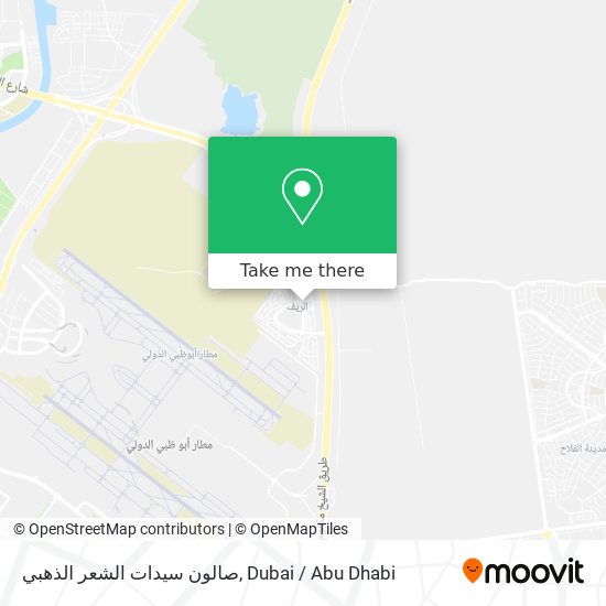 صالون سيدات الشعر الذهبي map