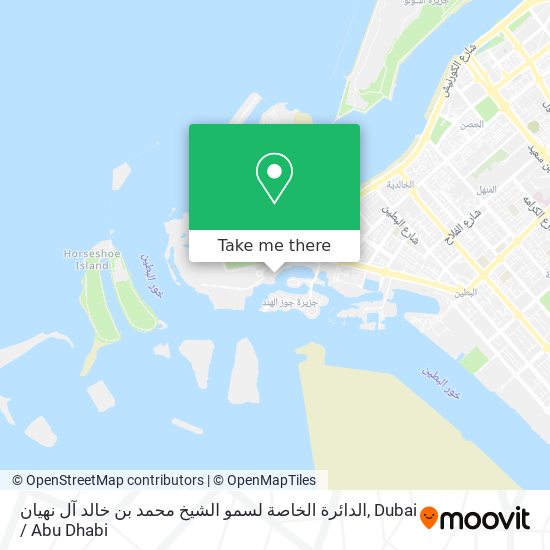 الدائرة الخاصة لسمو الشيخ محمد بن خالد آل نهيان map
