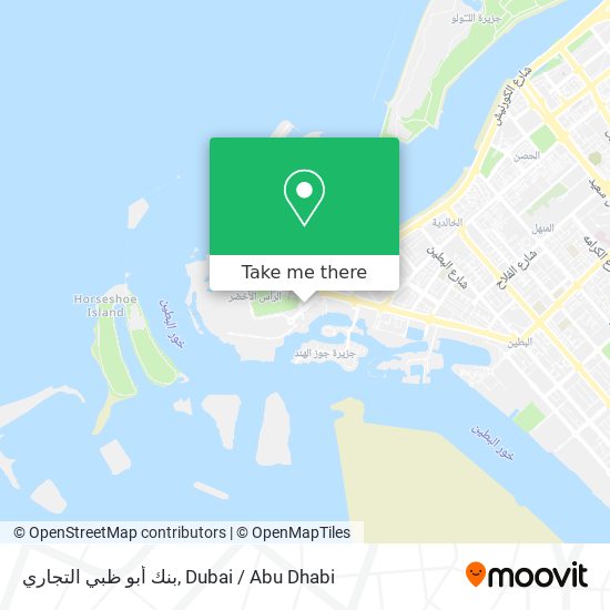 بنك أبو ظبي التجاري map