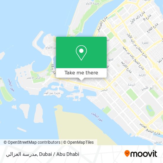 مدرسة الغزالي map