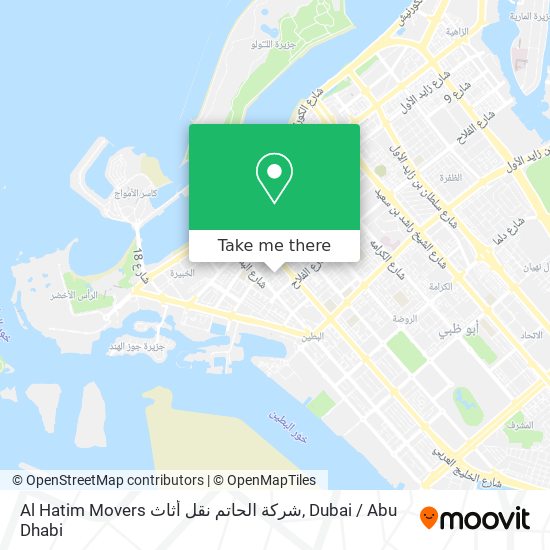 Al Hatim Movers شركة الحاتم نقل أثاث map