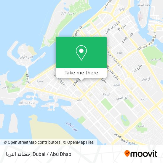 حضانة الثريا map