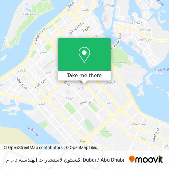 كيستون لاستشارات الهندسية ذ م م map