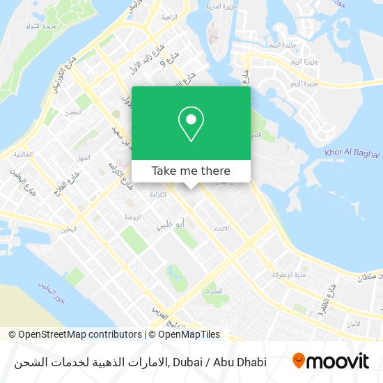 الامارات الذهبية لخدمات الشحن map