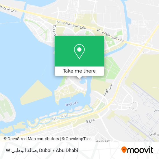 W صالة أبوظبي map