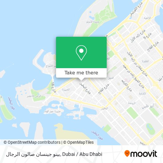 بينو جينسان صالون الرجال map