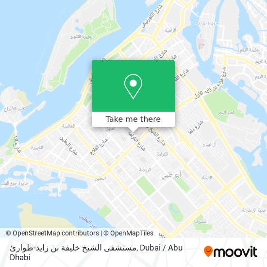 مستشفى الشيخ خليفة بن زايد-طوارئ map