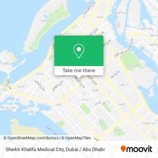 Sheikh Khalifa Medical City map