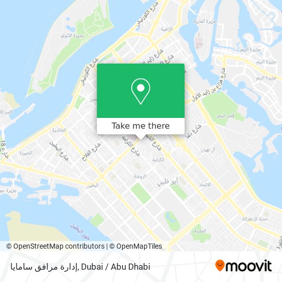 إدارة مرافق سامايا map