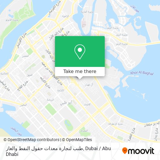 طنب لتجارة معدات حقول النفط والغاز map