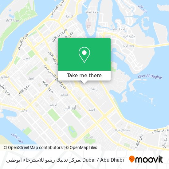 مركز تدليك رينبو للاسترخاء أبوظبي map