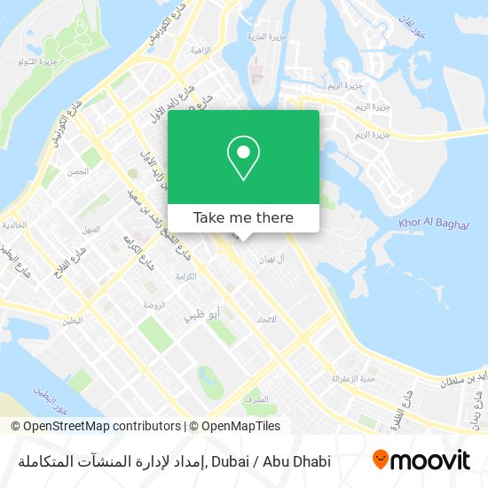 إمداد لإدارة المنشآت المتكاملة map