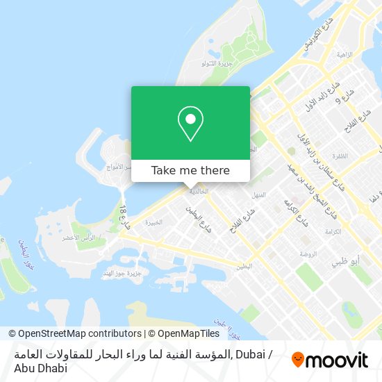 المؤسة الفنية لما وراء البحار للمقاولات العامة map