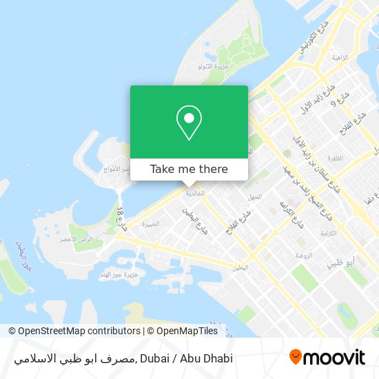 مصرف ابو ظبي الاسلامي map