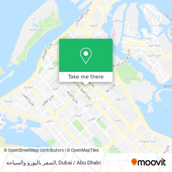 السفر باليورو والسياحة map