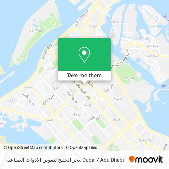 بحر الخليج لتموين الادوات الصناعية map