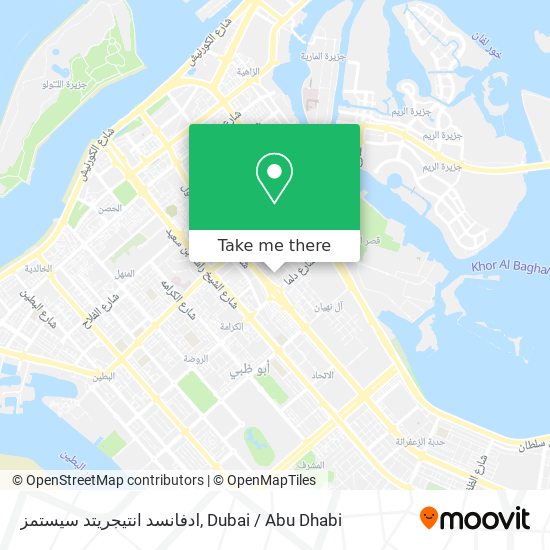 ادفانسد انتيجريتد سيستمز map