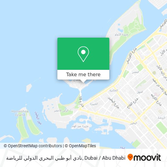نادي أبو ظبي البحري الدولي للرياضة map