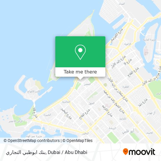 بنك ابوظبي التجاري map