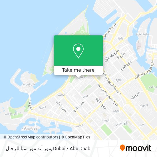 مور آند مور سبا للرجال map