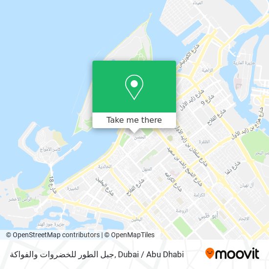 جبل الطور للخضروات والفواكة map