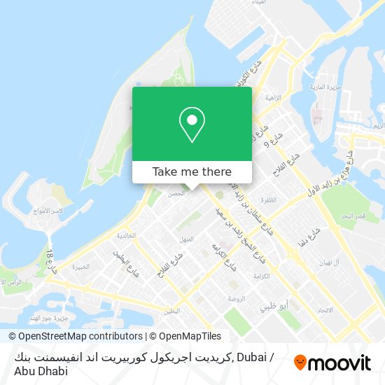 كريديت اجريكول كوربيريت اند انفيسمنت بنك map