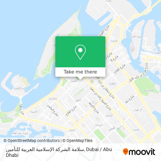 سلامة الشركة الإسلامية العربية للتأمين map