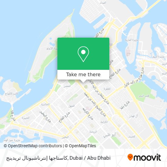 كاستاجها إنترناشيونال تريدينج map