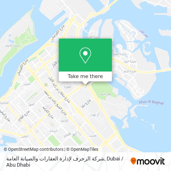 شركة الزخرف لإدارة العقارات والصيانة العامة map