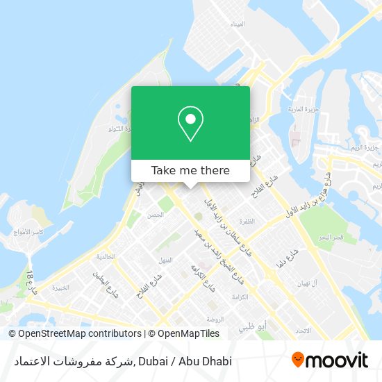شركة مفروشات الاعتماد map