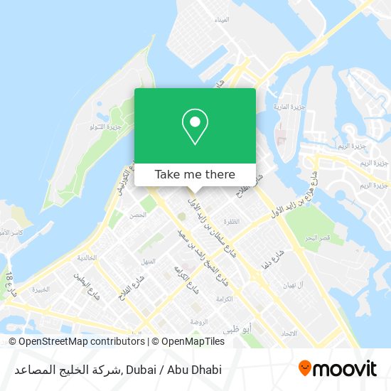 شركة الخليج المصاعد map